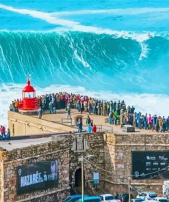 Nazare Giant Waves Portugal Diamond Paintings