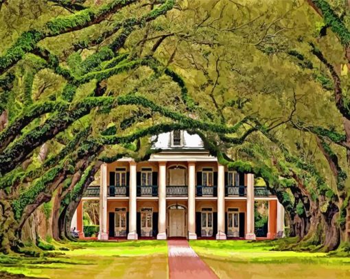 Oak Alley Plantation Diamond Paintings