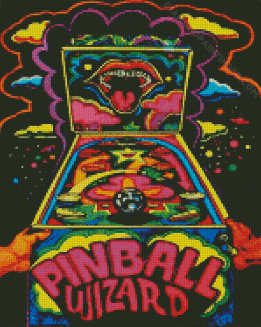 Pinball Game Diamond Paintings