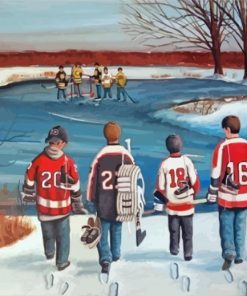 Pond Hockey Diamond Paintings