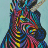 Rainbow Zebra Diamond Paintings