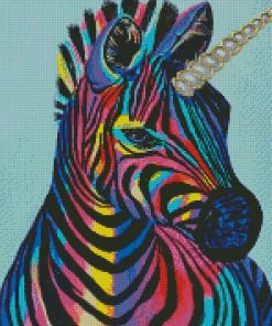 Rainbow Zebra Diamond Paintings