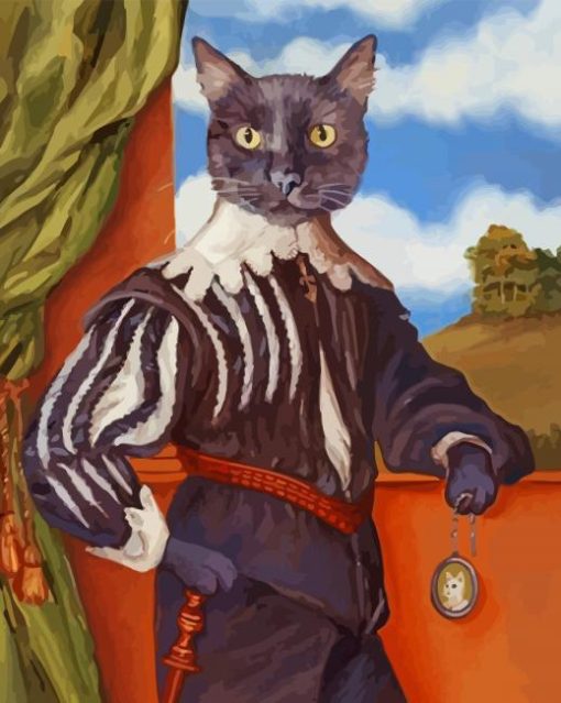 Renaissance Cat Diamond Paintings