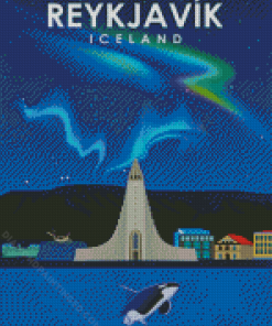 Reykjavik Poster Diamond Paintings