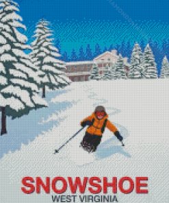 Snowshoe West Virginia Poster Diamond Paintings