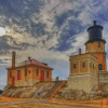 Split Rock Lighthouse Building Diamond Paintings