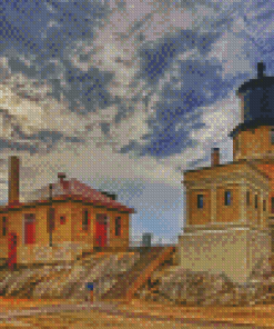 Split Rock Lighthouse Building Diamond Paintings