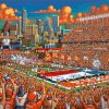 Texas Longhorns Football Folk Art Diamond Paintings