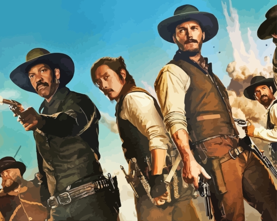 The Magnificent Seven Characters Diamond Paintings