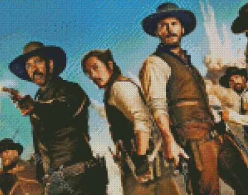 The Magnificent Seven Characters Diamond Paintings