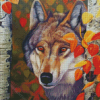 The Wolf Among Birches Diamond Paintings