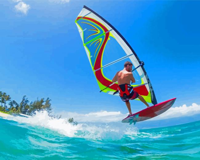 The Windsurfer Diamond Paintings