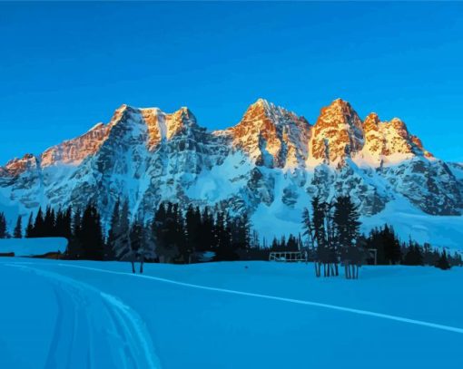 Tonquin Valley Canada Winter Diamond Paintings