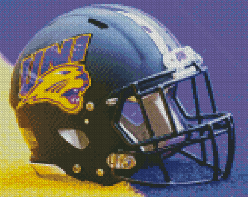 University Northern Iowa Panthers Helmet Diamond Paintings