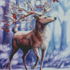 Winter Fawn Snow Diamond Paintings