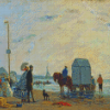 A La Plage A Trauville By Eugene Boudin Diamond Paintings