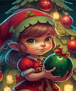 Adorable Christmas Elf Diamond Paintings