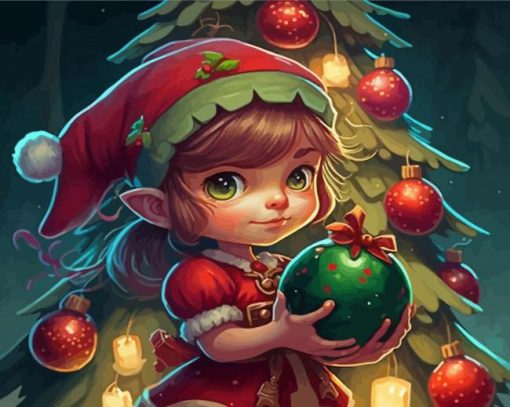 Adorable Christmas Elf Diamond Paintings