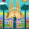 Aesthetic Barcelona Spain Diamond Paintings