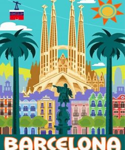 Aesthetic Barcelona Spain Diamond Paintings