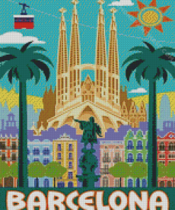 Aesthetic Barcelona Spain Diamond Paintings