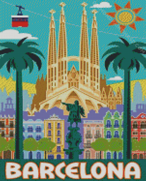 Aesthetic Barcelona Spain Diamond Paintings