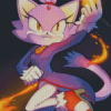 aesthetic Blaze the Cat Diamond Paintings