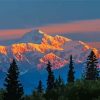 Aesthetic Denali At Sunset Diamond Paintings