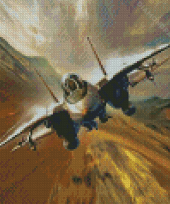 Aesthetic F14 Jet Diamond Paintings