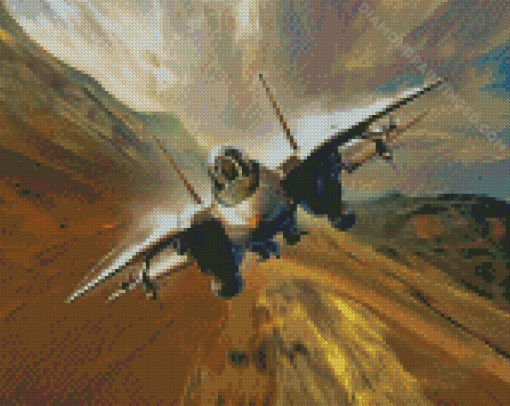 Aesthetic F14 Jet Diamond Paintings