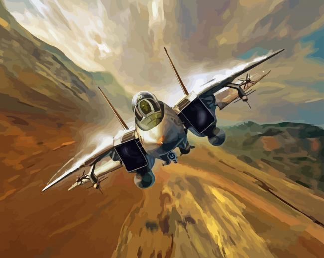 Aesthetic F14 Jet Diamond Paintings