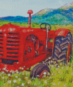 Aesthetic Farm Tractor Diamond Paintings