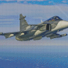 Aesthetic Saab JAS 39 Gripen Diamond Paintings