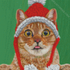 Aesthetic Xmas Cat Diamond Paintings