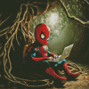 Aesthetic Baby Spiderman Diamond Paintings