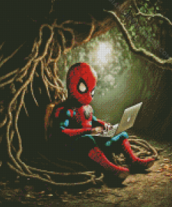 Aesthetic Baby Spiderman Diamond Paintings