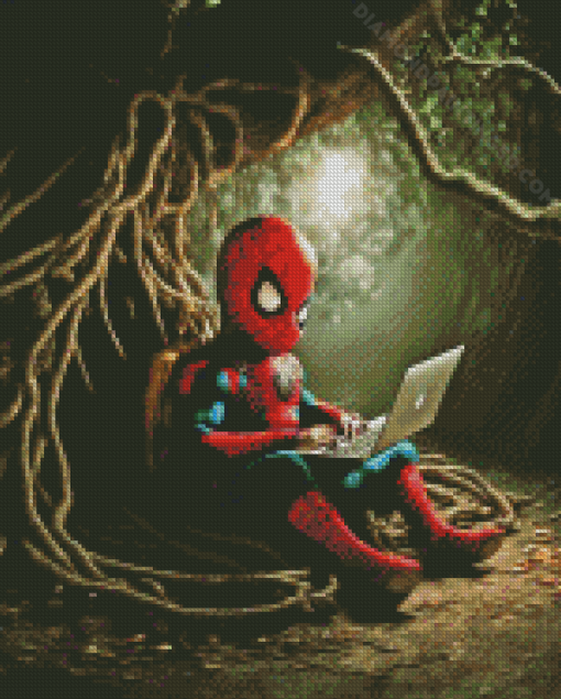 Aesthetic Baby Spiderman Diamond Paintings