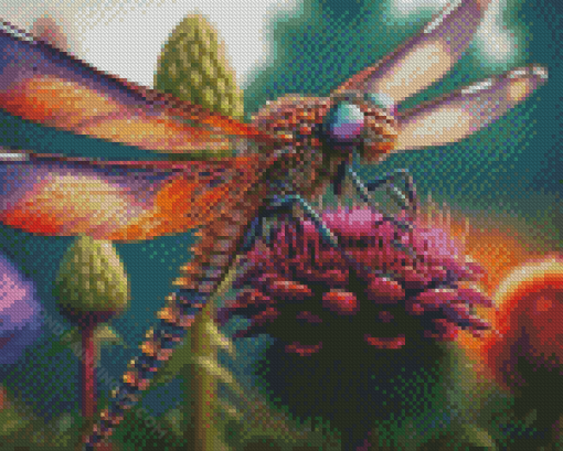 Aesthetic Dragon Fly Diamond Paintings