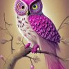 Aesthetic Purple Owl Diamond Paintings