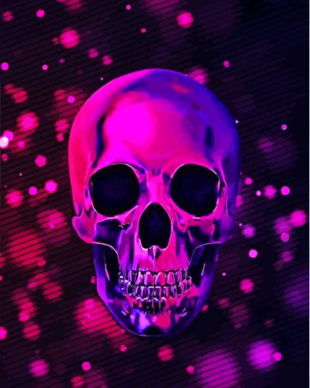 Aesthetic Purple Skull Diamond Paintings