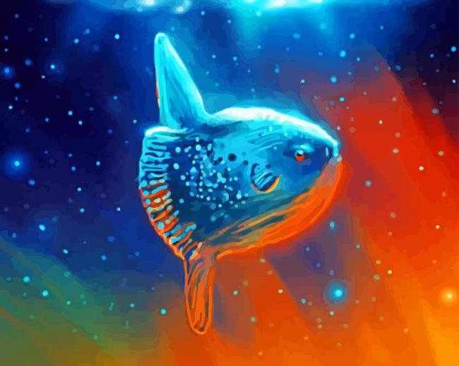 Aesthetic Sunfish Diamond Paintings