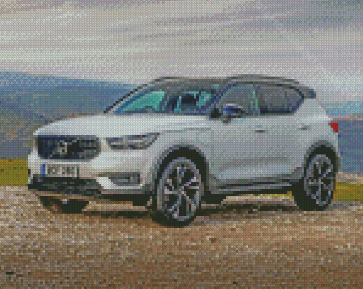 Aesthetic White Volvo XC40 Diamond Paintings