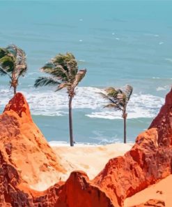 Beach of Morro Branco Fortaleza Diamond Paintings