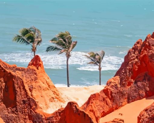 Beach of Morro Branco Fortaleza Diamond Paintings