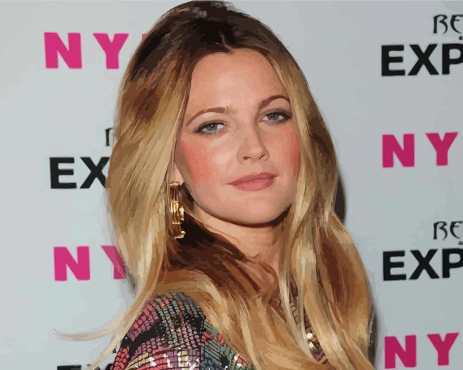 Beautiful Actress Drew Barrymore Diamond Paintings