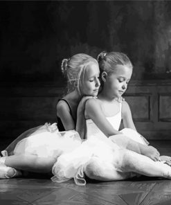 Black And White Ballerina Children Diamond Paintings