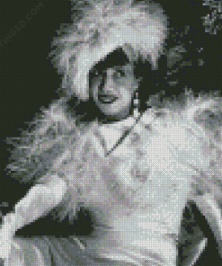 Black And White Mistinguett Diamond Paintings