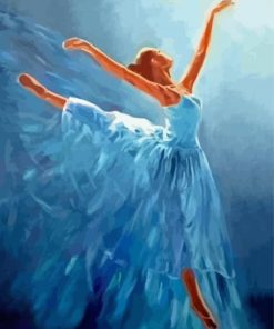 Blue Ballerina Diamond Paintings