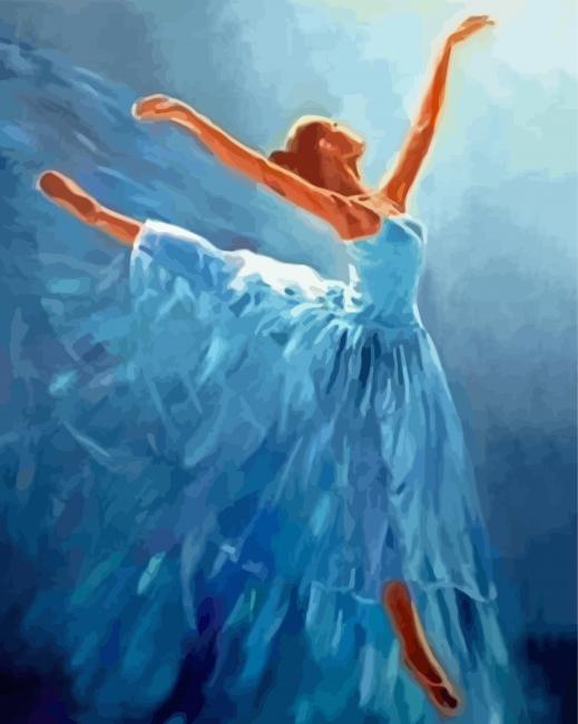 Blue Ballerina Diamond Paintings