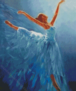 Blue Ballerina Diamond Paintings